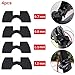 AngeliaSky 6 Pack Rubber Vibration Damper for Xiaomi M365 M187 Electric Scooter Accessories Parts Rubber Shock Absorber 3 Pcs Red and 3Pcs Black