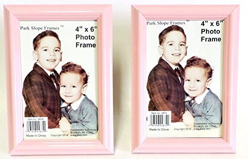 2 Pack Lot 4" X 6" Picture Photo Frame Pink Baby Shower Girl Love Party Favor Home Decor