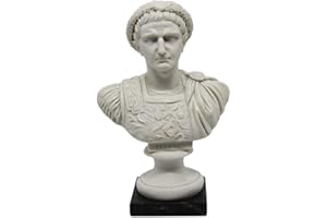 GINGERSHOPONLINE Bust Statue Design: Tiberius (Tiberio) - Reproduction Bust, Marble and Resin Sculpture - Approx. 5.9", 12.3oz - Tuscan Product, Design Made in Italy - Idea Gift Home