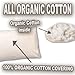 OrganicTextiles Organic Cotton Pillow with Organic Cotton Cover (King Size) GOTS Certified, Adjustable Loft, Head and Neck Pain Relief Support, Back Side Stomach Sleepers, Bed Pillow for Sleeping