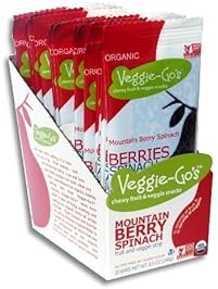 Veggie-Go's The Original Fruit and Veggie Strip, Mountain Berry Spinach, 0.42 Ounce (Pack of 20)