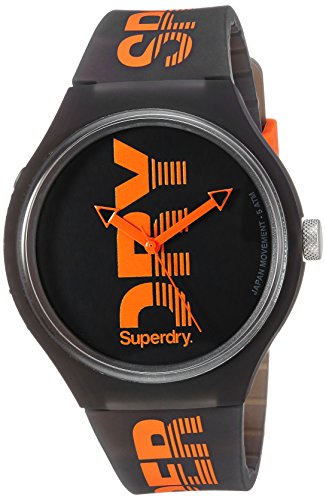Superdry   Urban XL Sport  Quartz Plastic and Silicone Casual Watch, Color:Black (Model: SYG189BO)