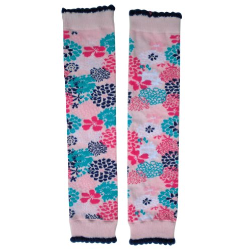 Huggalugs Georgy Girl Pink Flowered Legwarmers