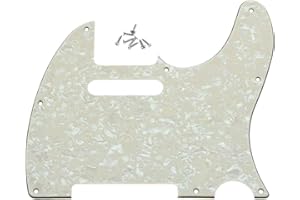 KAISH 8 Hole Tele Style Pickguard TL Guitar Pick Guard Scratch Plate for Tele/Telecaster Aged Pearl