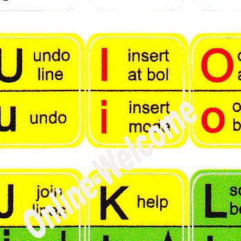Vi and Vim EDITOR KEYBOARD STICKER
