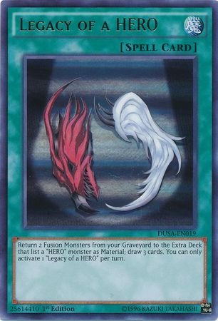 Legacy of a HERO - DUSA-EN019 - Ultra Rare - 1st Edition - Duelist Saga (1st Edition)