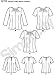Simplicity Pattern 1278 1950's Vintage Reproduction Misses Blouses Sizes 6-8-10-12-14
