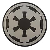 Star Wars Galactic Empire Crest Insignia Imperial Logo PVC Rubber 3D Hook-and-Loop Patch