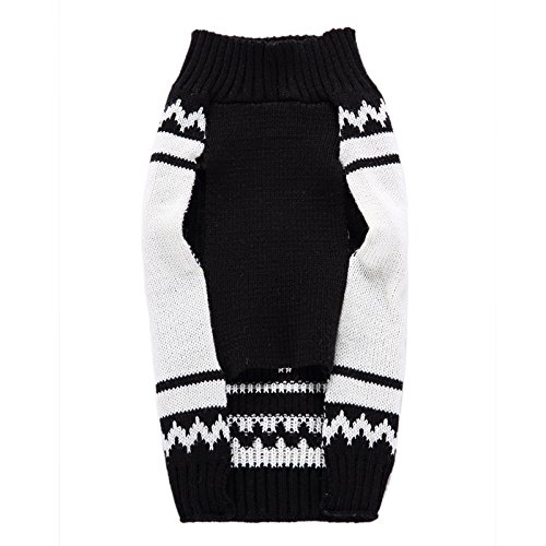 Tangpan Turtleneck Classic White Sailor Pet Dog Sweater Apparel(White,XL)