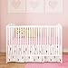 BROLEX Crib Bed Skirt Pleated,Neutral Organic Cotton, Nursery Crib Bedding for Baby Girls Boys,14