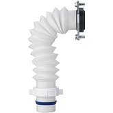 (1 Pack) Yariwiz White Adjustable Direction Disposal Drain Elbow Replacement Kit for 1.5" Sink Waste Drain KSD-010W(1 Pack)
