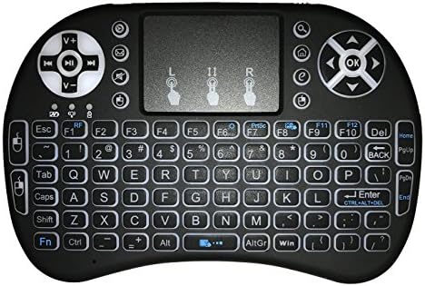 (Updated 2017,Backlit) 2.4GHz Mini Wireless Keyboard with Touchpad Mouse, LED Backlit (ittos)