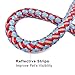 Mycicy 3ft 4ft 6ft 10ft Reflective Dog Leash, Nylon Rope Braided Heavy Duty Dog Training Leash for Large Medium Small Dogs Walking Lead
