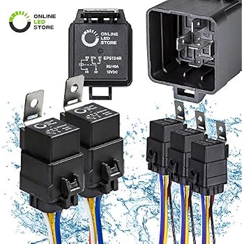 Amazon Com Vanjing 5 Pack 40 30 Amp Waterproof Automotive Relay