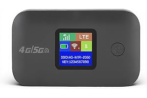 XUMIUZIY 4G Mobile Hotspot, Support 8-10 Users Users Stabile Signature Compact Portable Router 4G LTE Rechargeable with SIM S