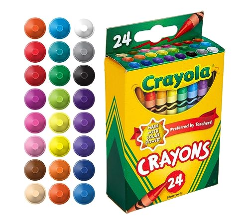 Crayola Crayons, Assorted Classic Colors, 24 Count