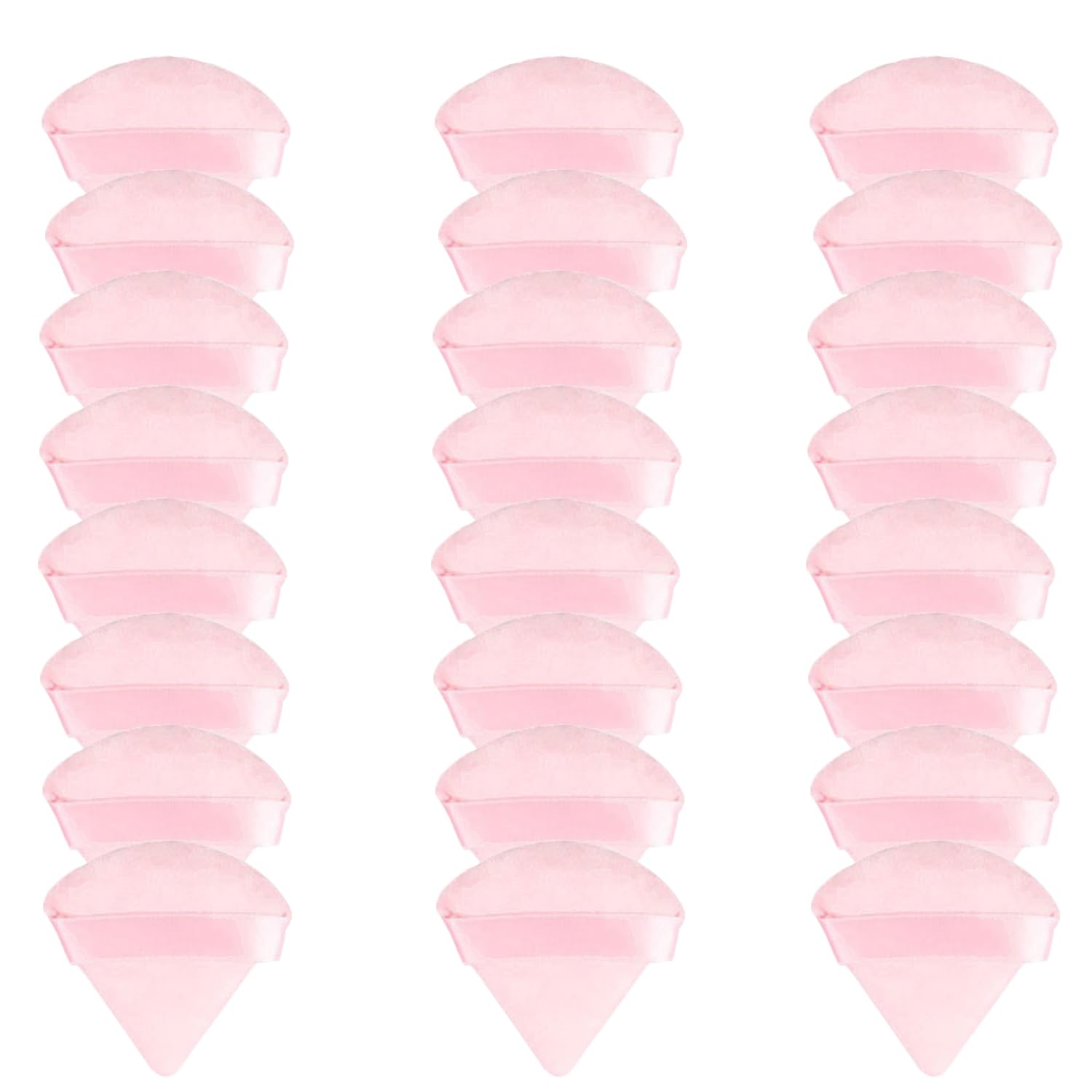 Photo 1 of 24 Pcs Triangle Powder Puff, Cotton Makeup Puff, Washable Face Powder Puff (24LP), Christmas Gifts Stocking Stuffers for Women Girls