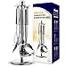 Miusco Kitchen Utensil Set, Stainless Steel Cooking Utensils Kit with Organizer Holder Stand, 6 Pieces