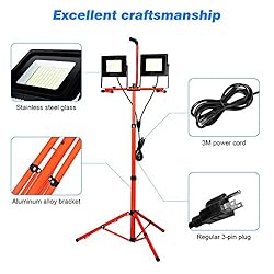 20000 Lumen LED Work Light with Stand 200W 5000K