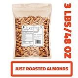 Just Roasted Almonds (Un-Salted, Dry-Roasted) (Just Roasted Almonds, 48 OZ) (KOSHER CERTIFIED)