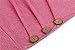 Samefar Loose Long Sleeve Stereo Trim T-Shirt Top With Cute Button