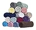 SALBAKOS - Premium Washcloths 12 Pack Set, 100% Turkish Cotton, Highly Absorbent & Quick Dry, Face Towels Wash Cloths for Hotel, Spa & Gym | 13