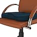 Seat Cushion - Standard, 17.7 x 13.8 Inch, Memory Foam Gel, Office Chair Cushion, Desk Chair Cushion for Back, Tailbone, Butt and Coccyx Pain Relief - Support Pillow for Office, Car, Home & Wheelchair