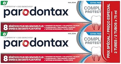 - Dentifrice Complete Protection Fraîcheur Intense - Offre 8 Bénéfices Spécifiques pour des Gencives Saines & des Dents Fortes - Aide à Garder l'Haleine Fraiche - 2 x 75 ml