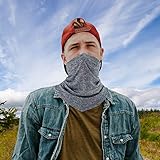 AXBXCX 2 Pack or 1 Pack - Breathable Seamless Neck Gaiter Face Mask Protection for Outdoor Sport
