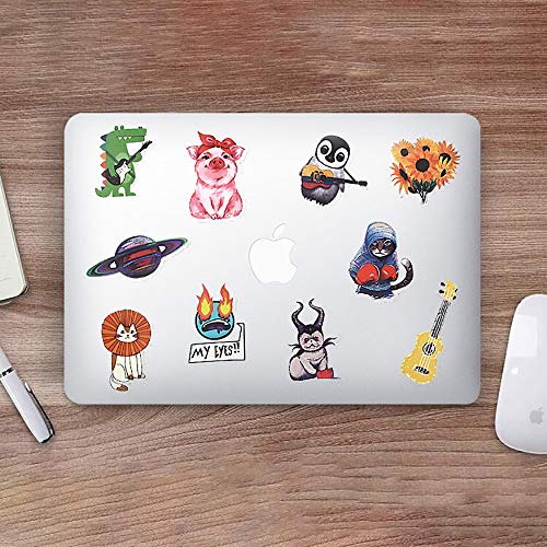 Laptop Sticker Pack 100 Pcs for Water Bottles Sticker Unique Cool Vsco Stickers for Hydro Flask Notebook Guitar Skateboard Refrigerator Travel Kid Adults DIY Bedroom Vinyl Stickers Waterproof