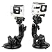 SIM&NAT 360 Degrees Rotation Suction Cup Mount + Tripod Mount Adapter + Quick Release Buckle Mount for GoPro 4 3+ 3 2 1