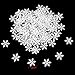Christmas Snowflake Confetti Decoration(300pcs),Konsait Large Shimmer Snowflakes Cake Table Confetti for Xmas Party Decor Accessories winter wedding happy new year Arts Crafts party Decoration
