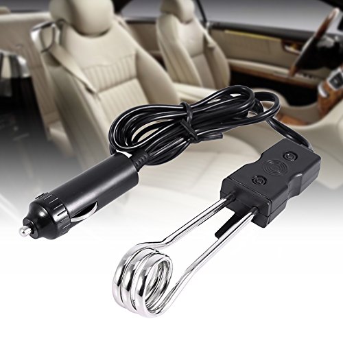 Electric Immersion Heater, Asixx 12V/24V Mini Portable Electric Car Boiled Water Immersion Heater Traveling Camping Picnic New(12V)