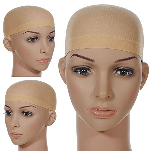 GoWorth 12 Pack Nylon Wig Caps,Wig Caps for Women and Men,Each cardboard Contains 2 Wig Caps(Beige) - Thumbnail 5