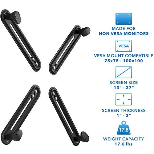 image for Mount-It! VESA Mount Adapter Mounting Kit For Non-VESA HP ACER Samsung