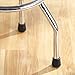 Softtouch 1-1/4 Inch Rubber Folding Metal Chair Leg Cap Replacement Black, 2 Pieces