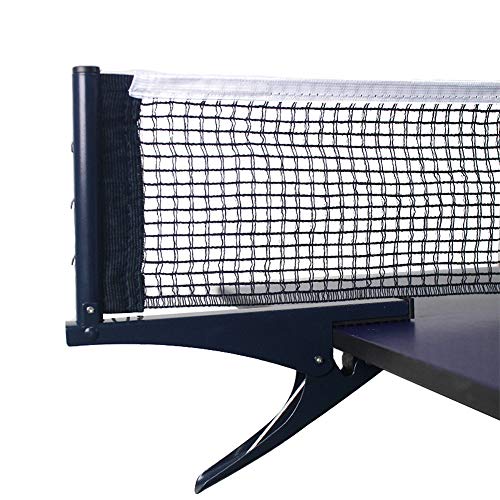 Yiliaw Collapsible Table Tennis Net Professional Steel Pingpong Net Clip Grip Mesh Training Competition Portable Tension Adjustable Post,for Adults & Kids