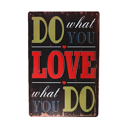 DL- Do what you love what you do Metal Poster Wall Art Painting Plaque For Bar Pub Home Decorative - Thumbnail 3