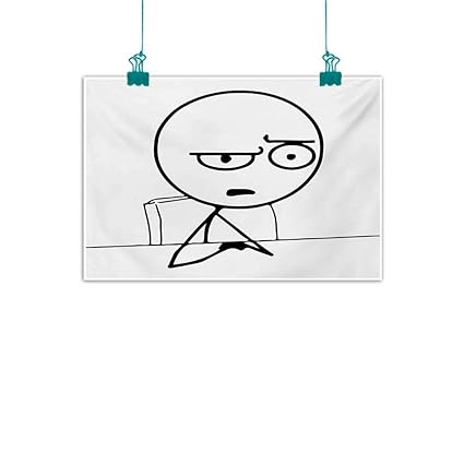 Amazon Com Art Oil Paintings Humor So What Guy Meme Face