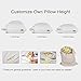 BELLLAND Adjustable Bed Pillows for Sleeping & Reading, Side Back Stomach Sleeper Pillow with Shredded Memory Foam My Neck Pain Relief Hypoallergenic Bamboo Cover, Queen Size