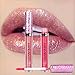 Anself 6Pcs BlingBling Lipstick Waterproof Moisturizing Glitter Pigment Nude Metallic Long Lasting Lip Gloss Smooth Raspberry 6 Colors