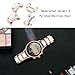 TRUMiRR for Fossil Gen 4 Q Venture HR Women/Gen 3 Q Venture Watchband, 18mm Stainless Steel & White Ceramic Watch Band Quick Release Strap Wristband for Garmin Vivoactive 4S TicWatch C2 Rose Gold