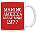 ThisWear 40th Birthday Gifts For All Making America Great Since 1985 Birthday Mug Birthday Gifts 11oz 11oz Ceramic Coffee Mug with Handle Red