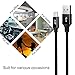 iPhone Charger, AXF 3PACK 6FT Nylon Braided Charging Cable Cord Lightning to USB Cable Charger Compatible with iPhone X/8/8 Plus/7/7 Plus/6/6 Plus/6s/6s Plus/5/5s/iPad iPod More(black-6ft)