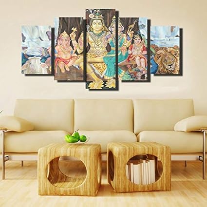 5 Paneles Lienzo Para Vivir Casa Habitacion Regalo De Decoracion