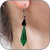 Gothic Bat Earrings Vintage Red Black Crystal Gems Dangle Earrings Punk Style Dark Bat Earring Wicked Earring Mystery Witch Gothic Costume Accessories Halloween Jewelry for Women