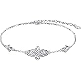 WINNICACA Christmas Gifts for Women Celtic Bracelet 925 Sterling Silver Good Luck Celtic Knot Bracelets Irish Jewelry Gifts for Women Wife Daughter Anniversary Birthday Gifts for Her