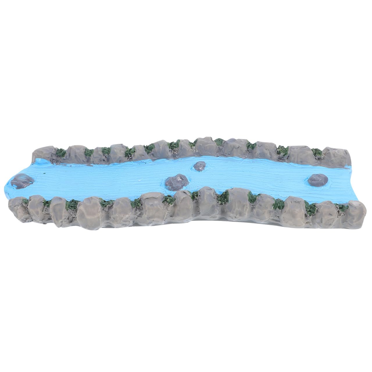 BESPORTBLE Miniature Garden Stream Resin Water Feature 6.57In Table Creek Landscape Ornament for Dollhouse Decor Home Office Zen Garden Scenery Layout