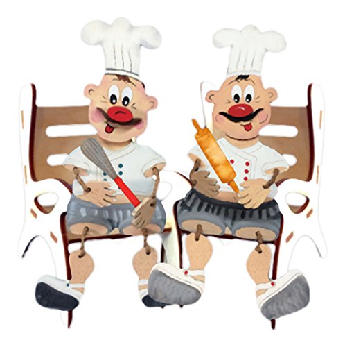 Petra's Craft News A TKH57GB2 Craft Kit, 2 Schlenkerköche with 2 Garden Chairs