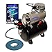NEW Quiet 1/5 hp AIRBRUSH TANK COMPRESSOR-FREE AIR HOSE